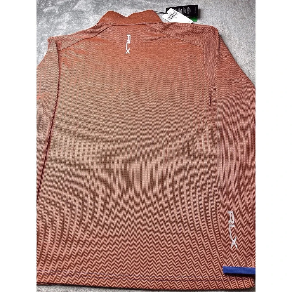 New RLX Ralph Lauren 1/4 Zip Performance Golf Pullover Geometric‎ Small $148
